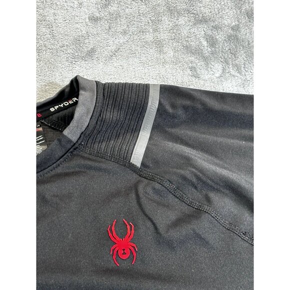 Spyder Shirt men's XL black active long sleeve shirt - Picture 5 of 10